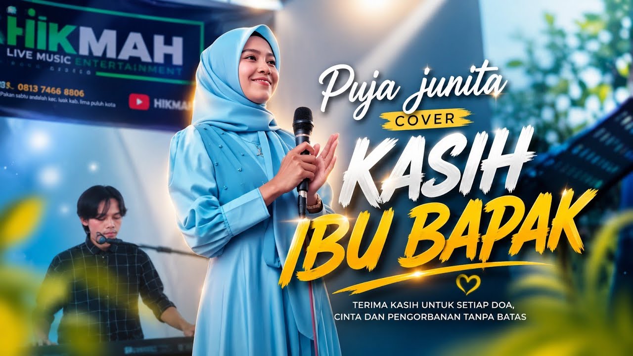 Kasih ibu bapak - Puja junita coverlive | Hj. Nur aysia jamil | wedding payakumbuh