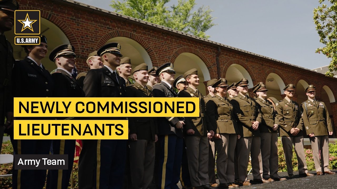 Army ROTC Newly Commissioned Lieutenants