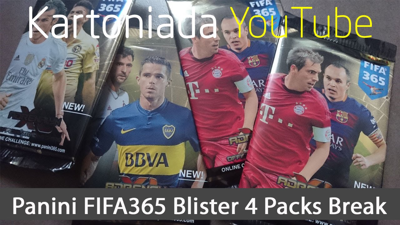 Panini Adrenalyn XL FIFA365 4 packs break (blister) no 3