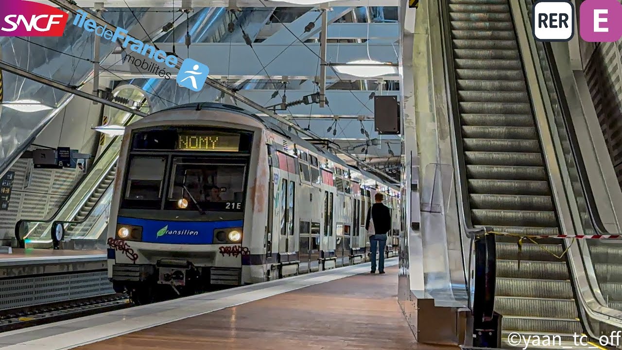 PARIS FRANCE 🇫🇷: LA GARE DE NEULLY PORTE MAILLOT SUR LA LIGNE E DU RER.