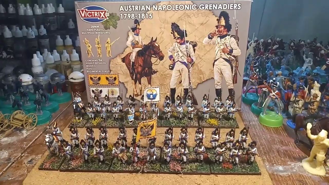 VICTRIX 28MM AUSTRIAN NAPOLEONIC GRENADIERS.