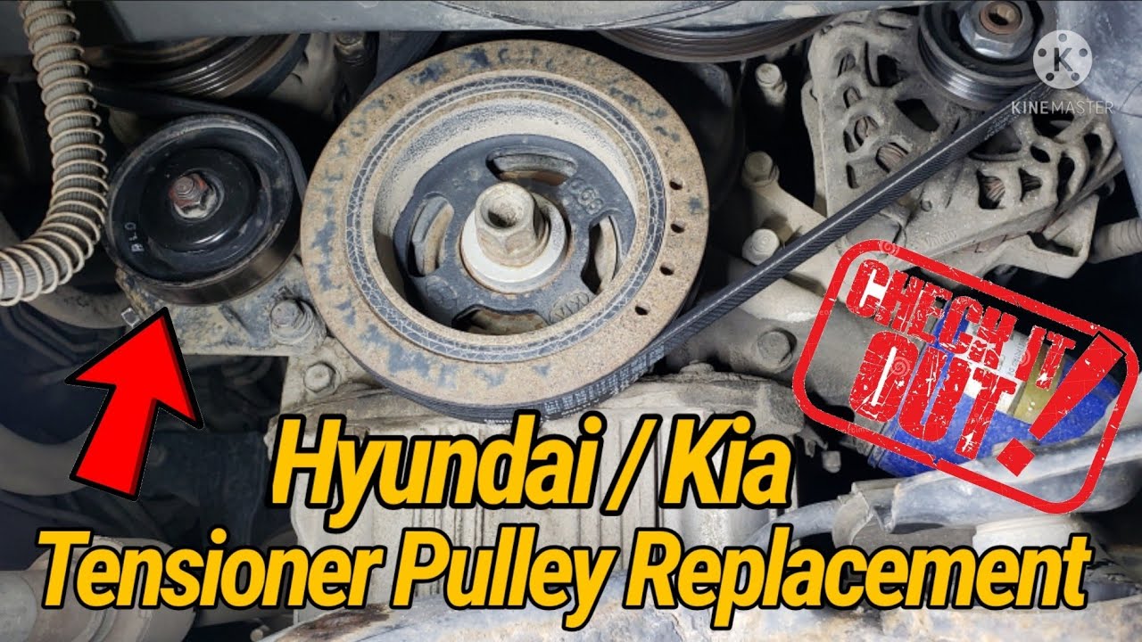 Hyundai Tucson Tensioner's  Remove & Replace! Noisy Belt Pullies