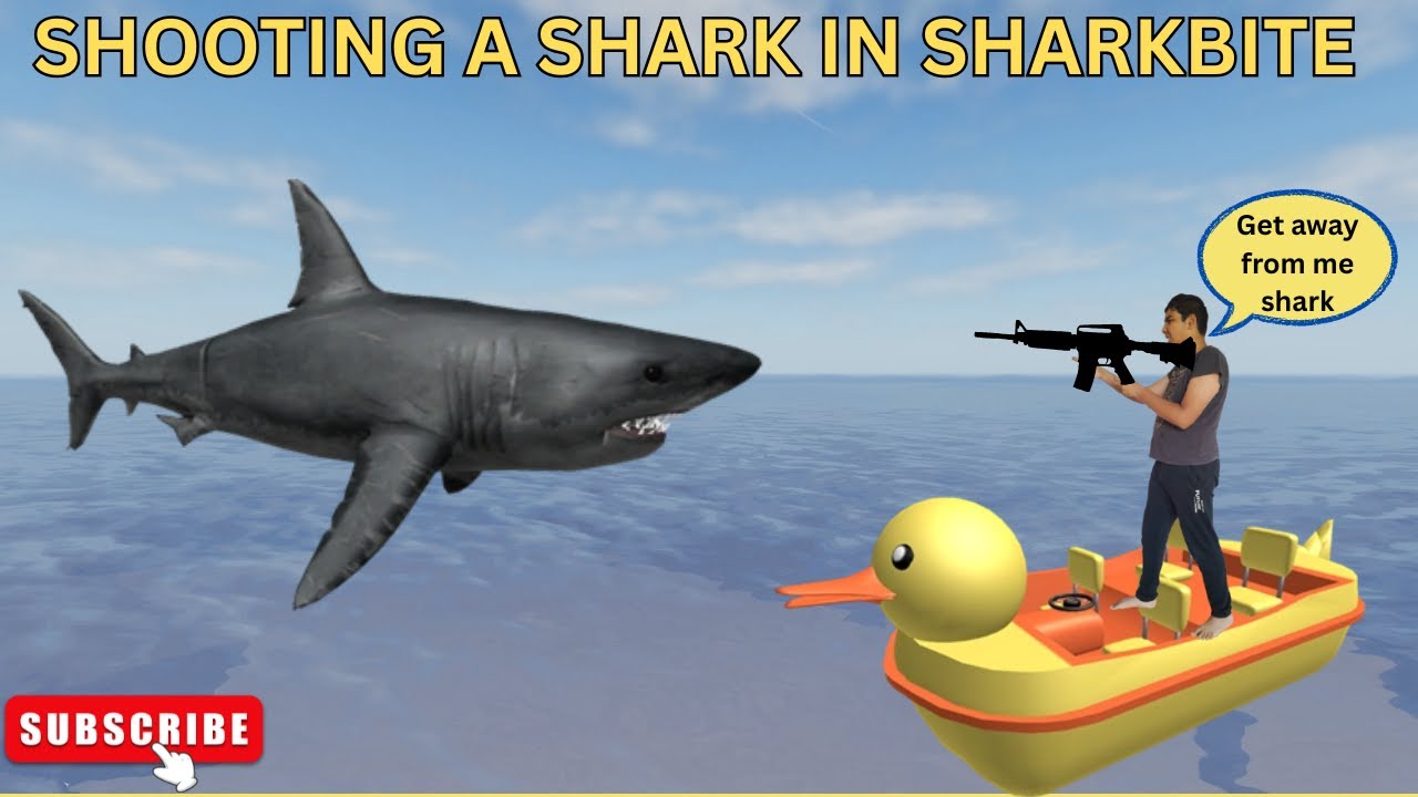 Playing Roblox Sharkbite