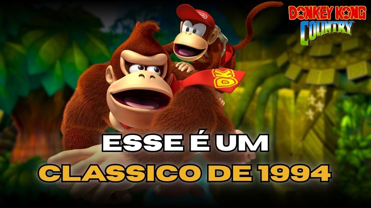 Donkey Kong Country 1994 - O Clássico do SNES Que Mudou Tudo