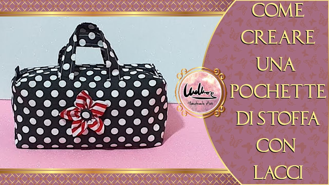 Creare una pochette di stoffa con lacci / fai da te / Tutorial
