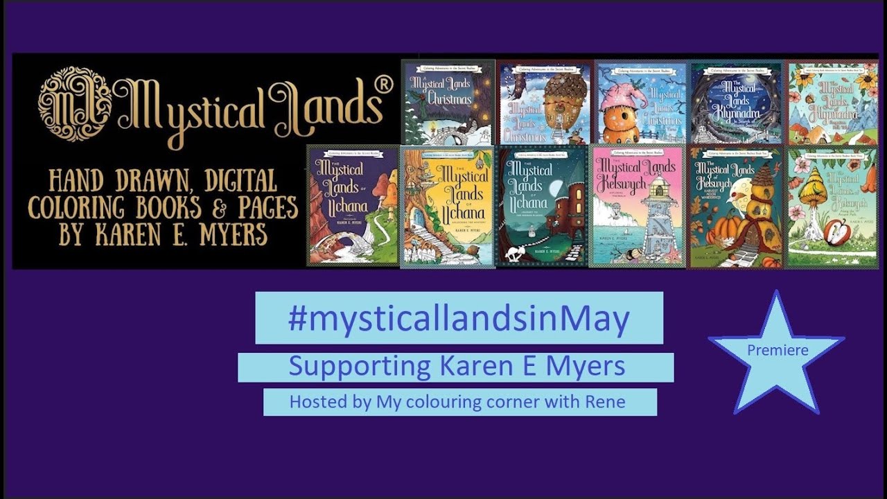 Mystical Lands in May event | supporting Karen E Myers | colour along | #mysticallandsinmay