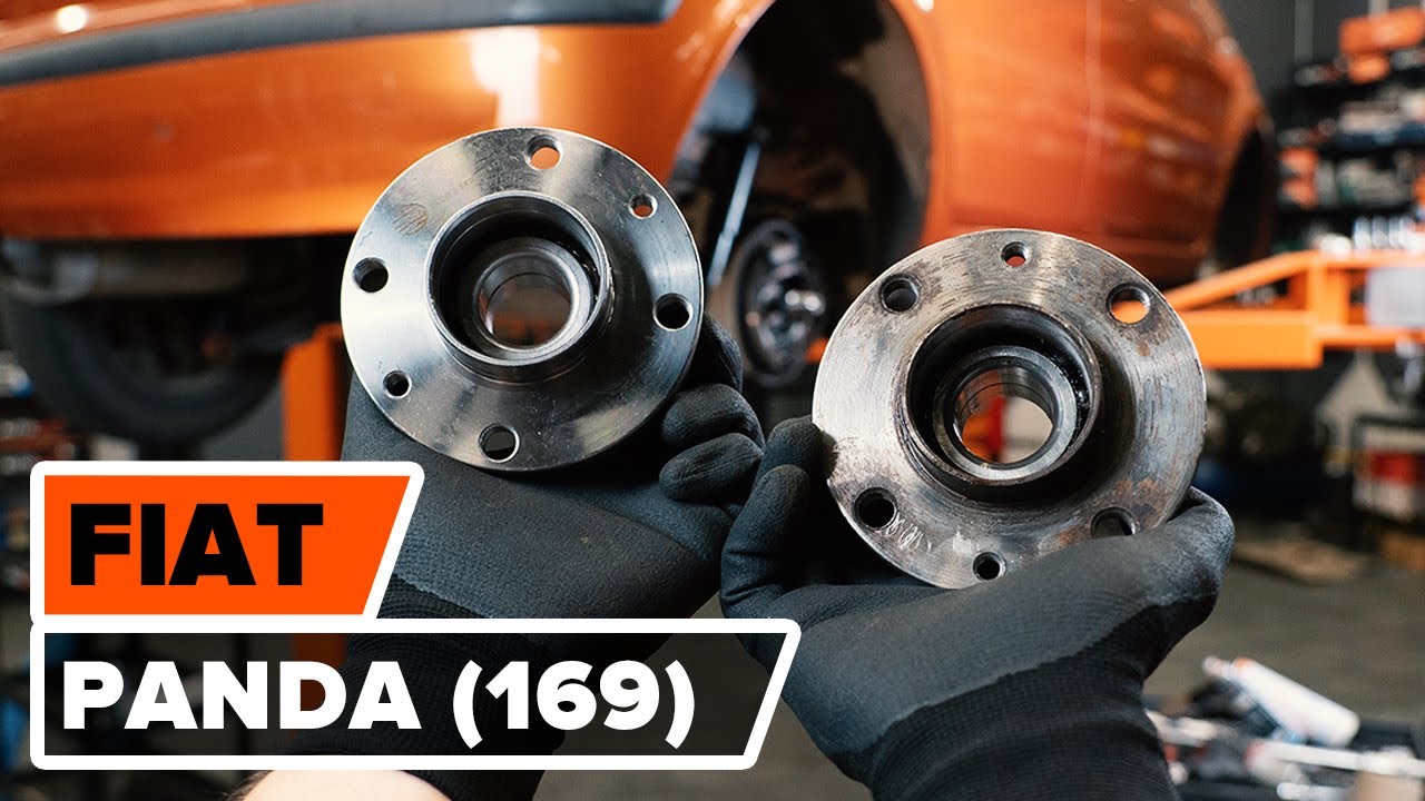 Hvordan bytte bak hjullager der på FIAT PANDA (169) [AUTODOC-VIDEOLEKSJONER]