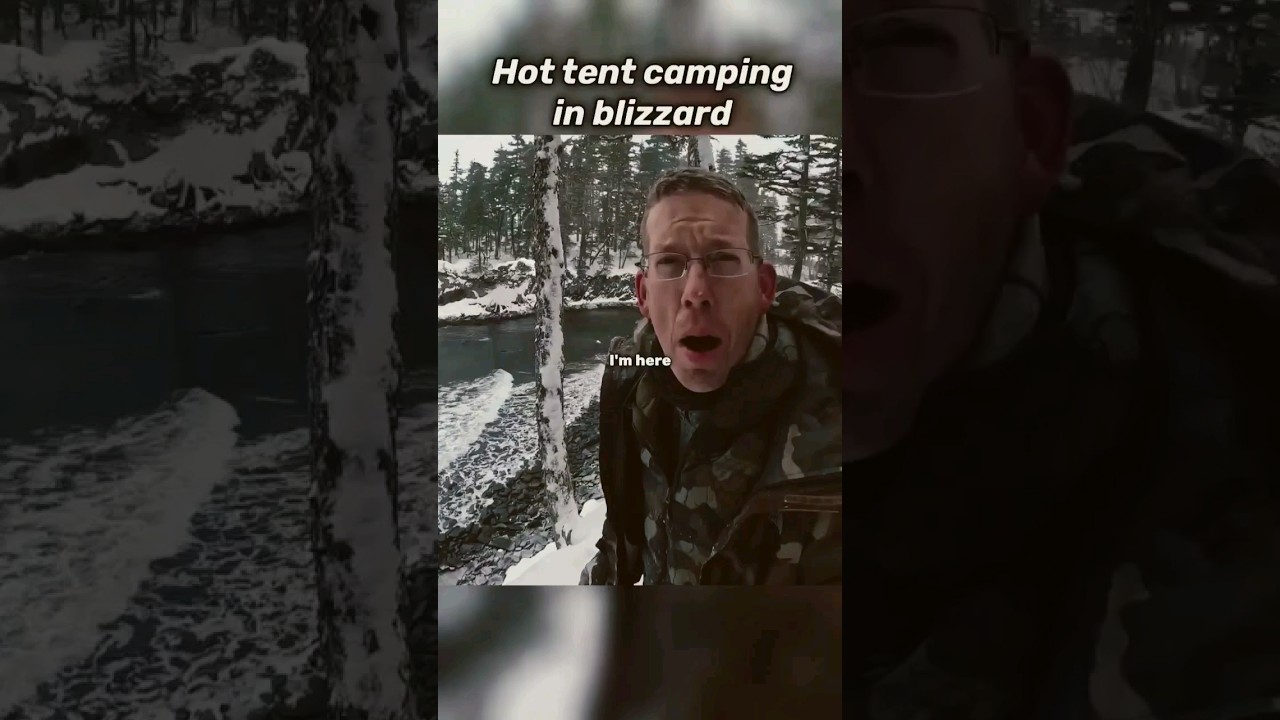 hot tent camping in Alaska #alaskaadventure
