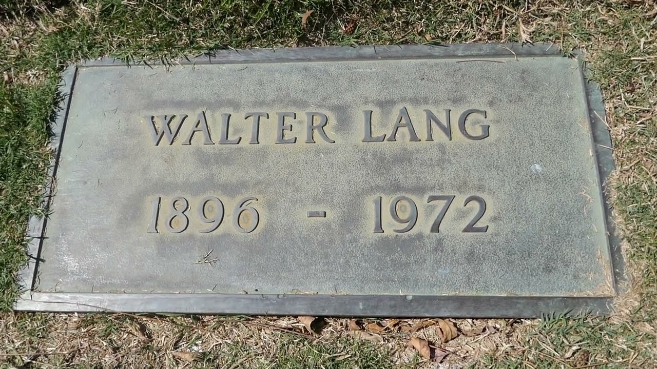Director Walter Lang Grave Inglewood Cemetery Sunnyslope Los Angeles California USA July 13, 2022