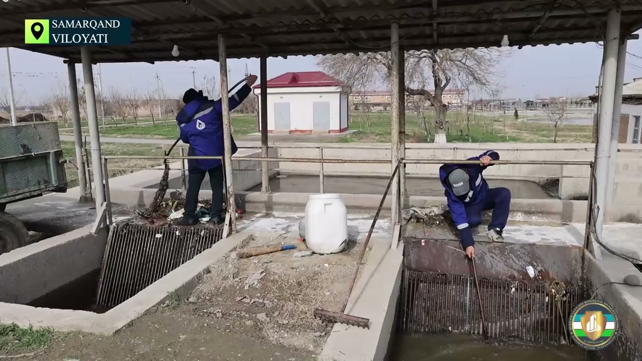 Samarqandda oqova suvlarni tozalash jarayonlari nazoratdan o‘tkazildi