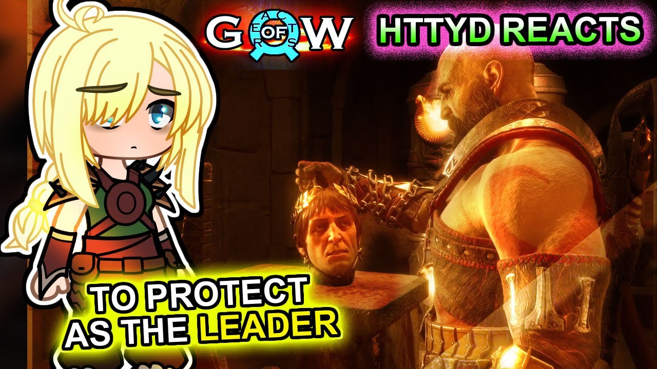 Реакция HTTYD на Иккинга в роли Кратоса, часть 50 || GOW Ragnarök ||- Реакция Gacha Club