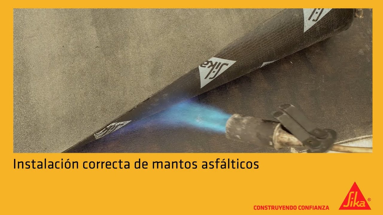 Instalación correcta de mantos asfálticos