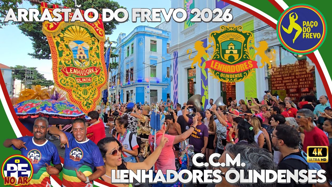 [ARRASTÃO DO FREVO] CCM LENHADORES OLINDENSES COM FANTASIA E MUITA FESTA NO PAÇO DO FREVO 11/01/2026