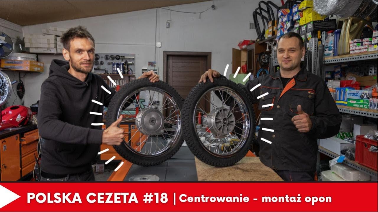 Polska Cezeta #18 Projekt Odbudowy Cezet Sport 477 - Składanie kół - centrowanie, montaż opon