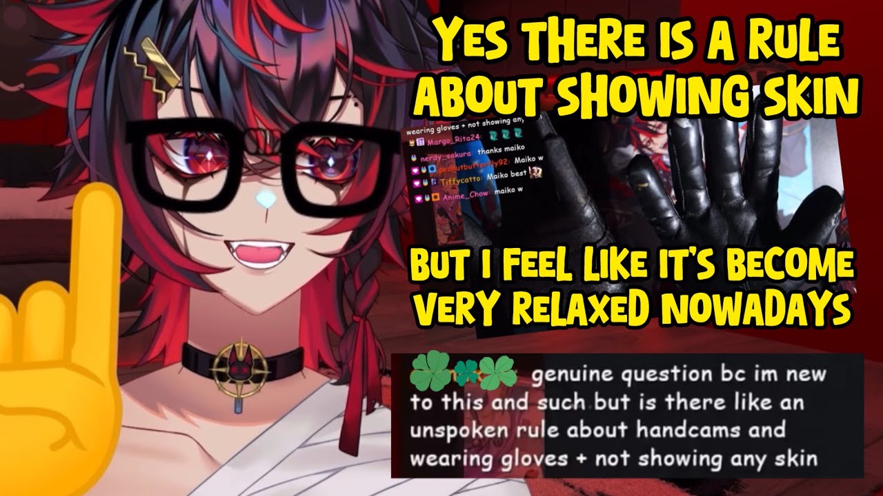 Kuro explains why VTubers don't show skin in handcam streams
