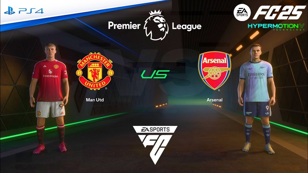 FC 25 PS4 - Man United vs Arsenal | Premier League 25/26