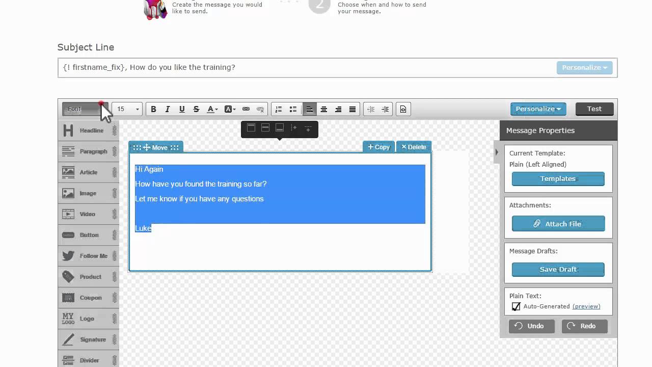 Aweber Tutorial: Creating Follow Up Emails