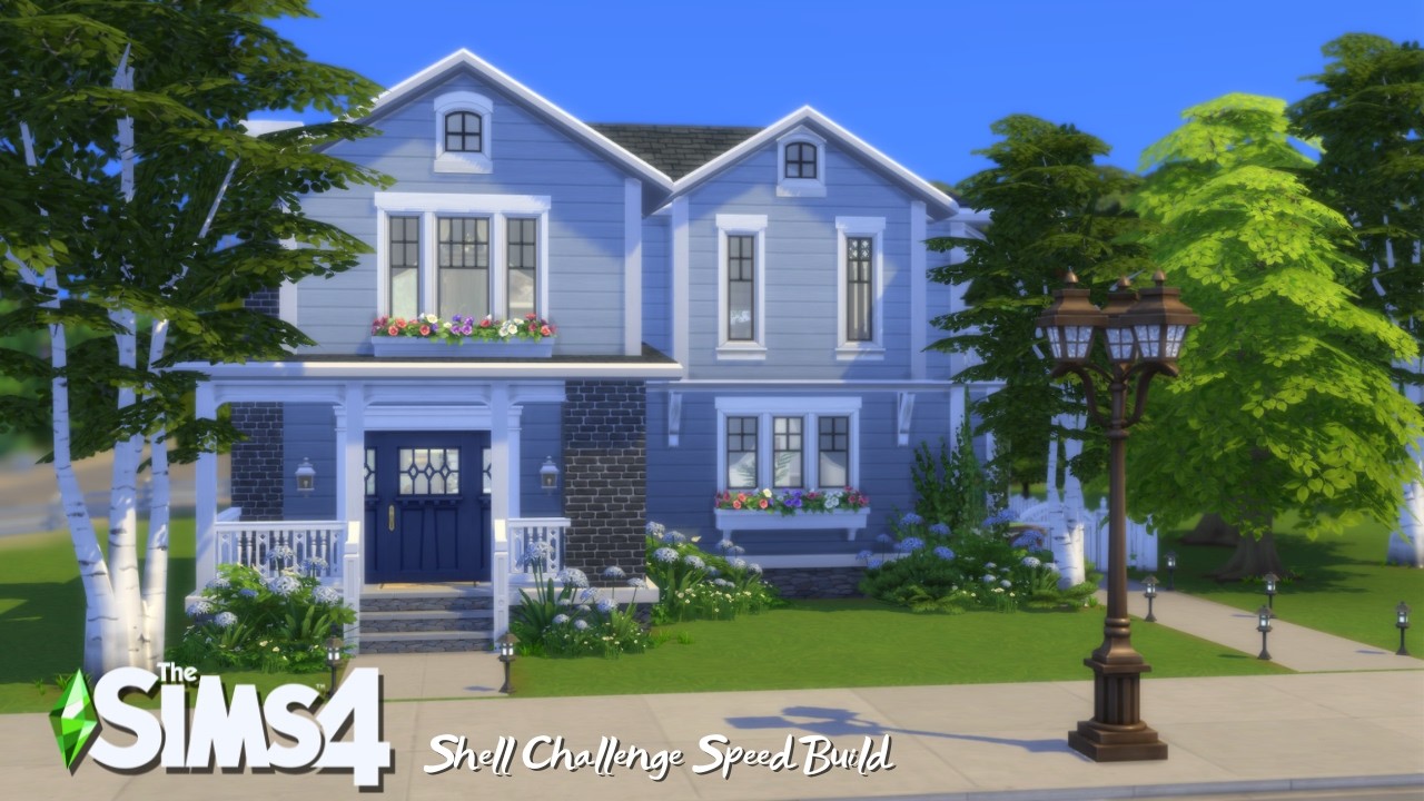 About Me + SHELL CHALLENGE - Speed Build | The Sims 4
