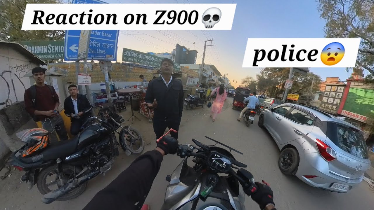 Kawasaki z900 in market 🔥 police caught😨 