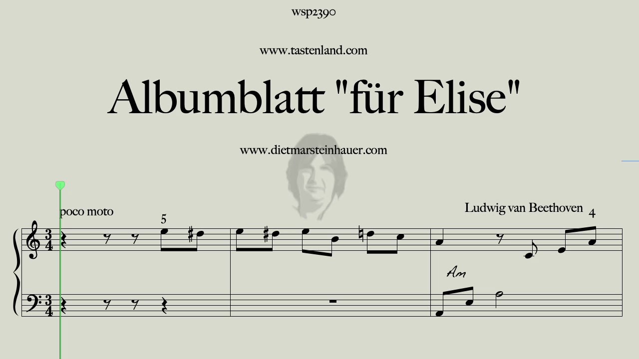 F&uuml;r Elise  -  2025 new Notation