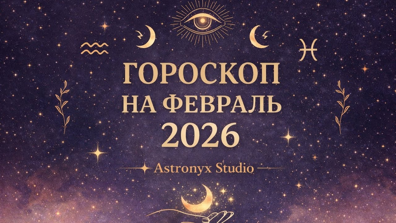 ГОРОСКОП НА ФЕВРАЛЬ 2026 🪐 Сатурн и Нептун: Точка Жёсткого Старта | Astronyx Studio