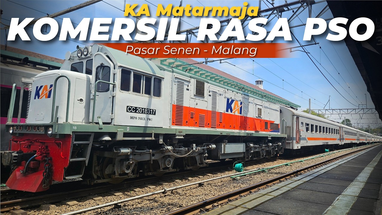 SEMOGA SEGERA UPGRADE RANGKAIAN !! (ASMR Video) Naik KA Matarmaja Pasar Senen - Malang