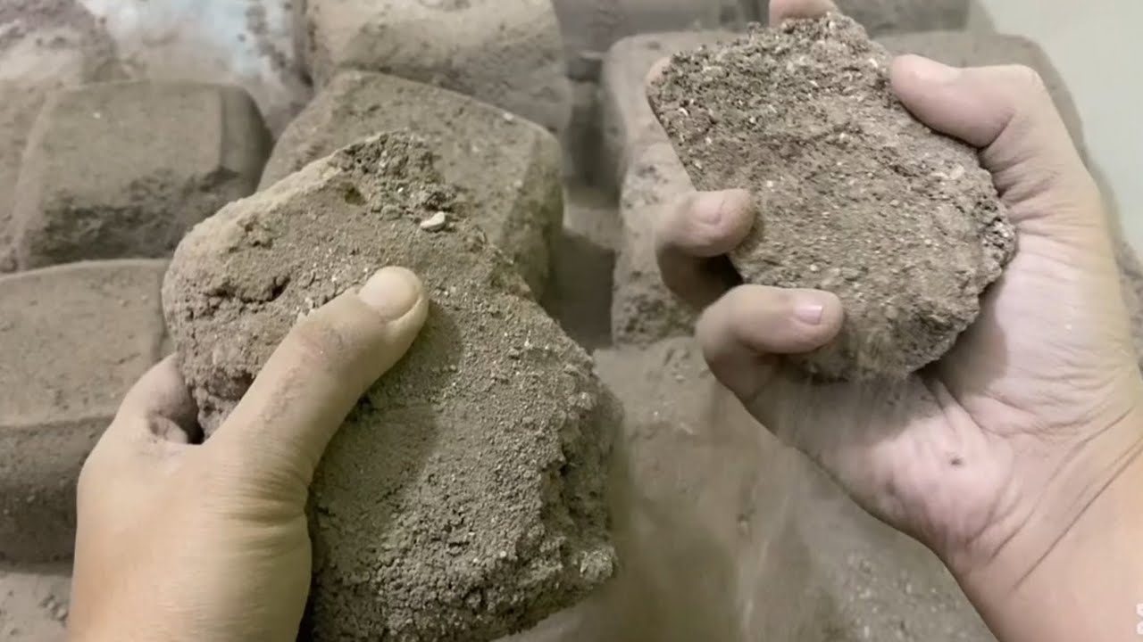 Asmr brown sand dry floor crumbling 🌪#asmr #relax #satisfying🌪🌪