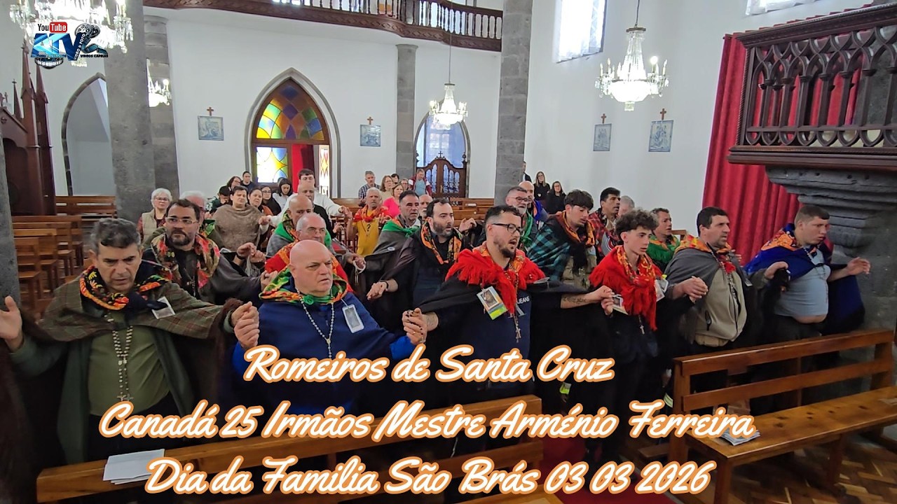 Romeiros de Santa Cruz Toronto . Dia da Familia Com Missa Paróquia de São Brás R. Grande 03.03.2026