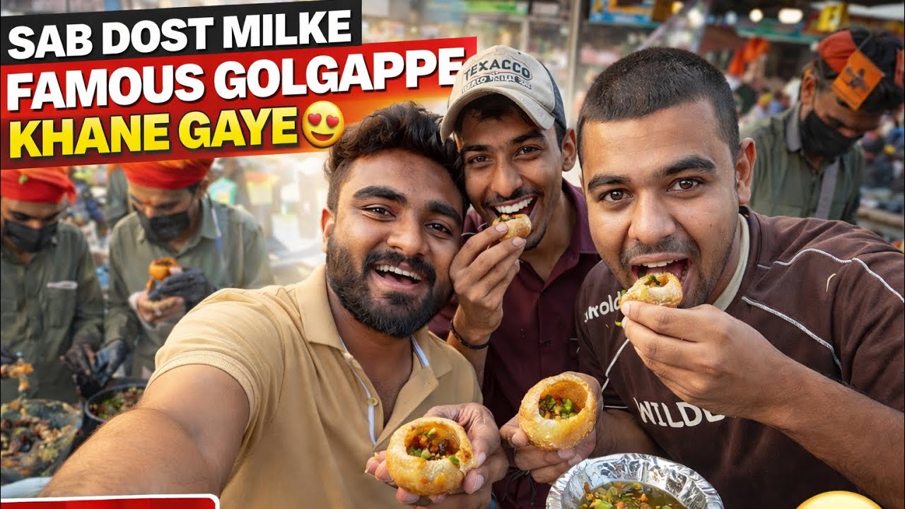 Sab bhai  Milke Famous Golgappe khane Gaye😍