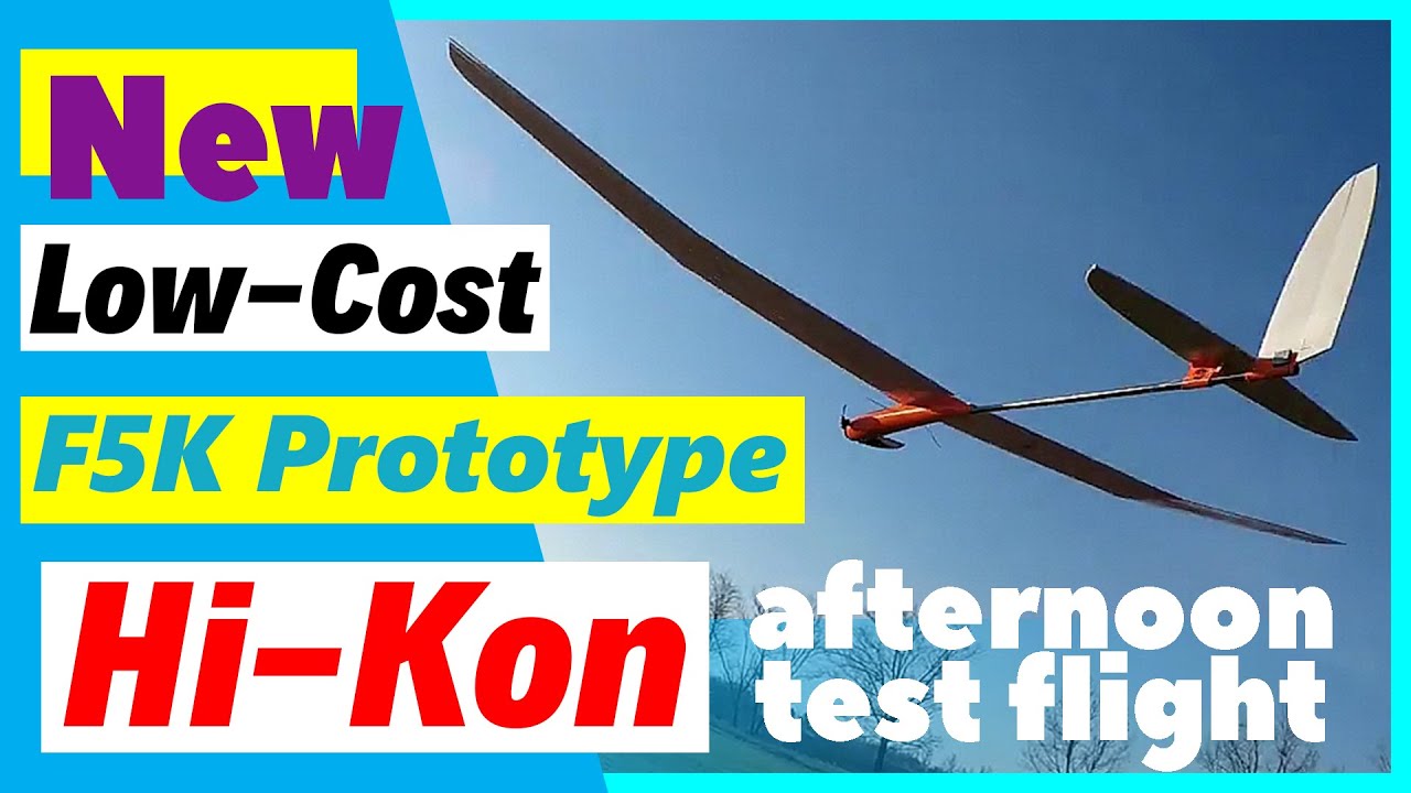 Victory F5K Low cost f5k glider afternoon test flight