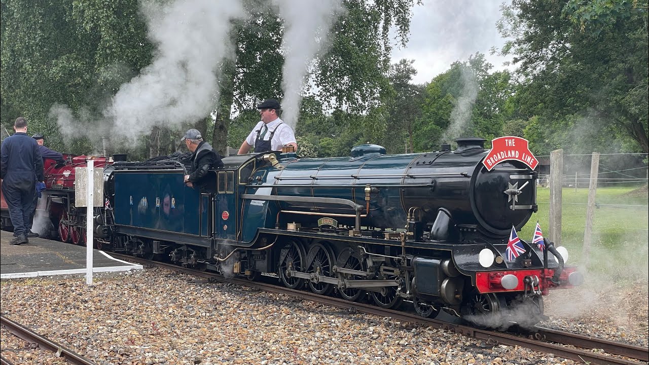 Romney Locos working hard - Bure Valley Railway gala 2025