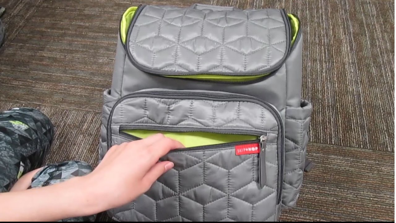 Diaper bag review/first impressions! | Skip Hop forma backpack.