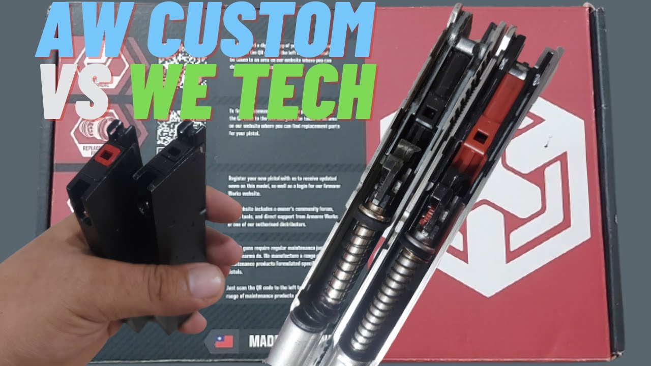 AW Custom - AW NE3001 1911 Quick review, FPS Test & Comparison vs We Tech 1911 (Not a real Firearm)