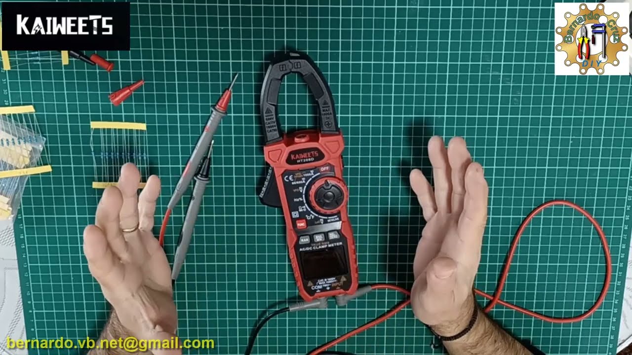 Kaiweets HT208D. Amperimetro / Pinza amperimetrica + Multimetro / Polimetro. FUNCION INRUSH