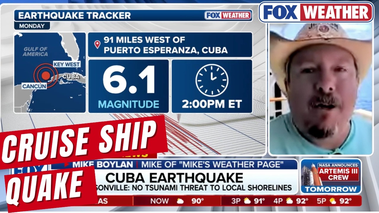 Майк Бойлан из Mike's Weather Page присоединяется к FOX Weather, чтобы обсудить сильное землетряс...