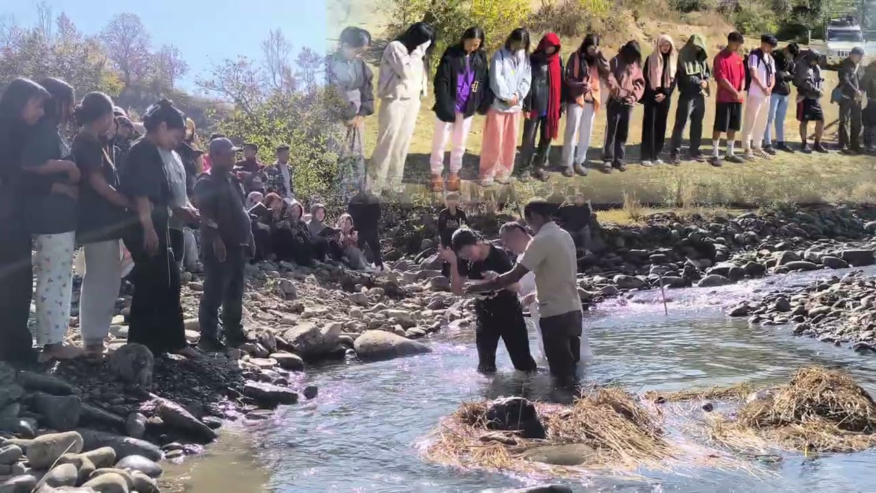 Poumai in village Believer Baptizing