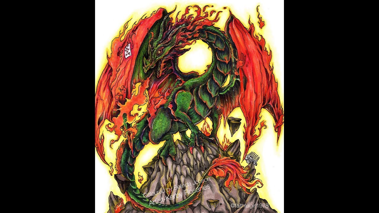 COPIC MARKER TUTORIAL | Fire Dragon Kerby Rosanes