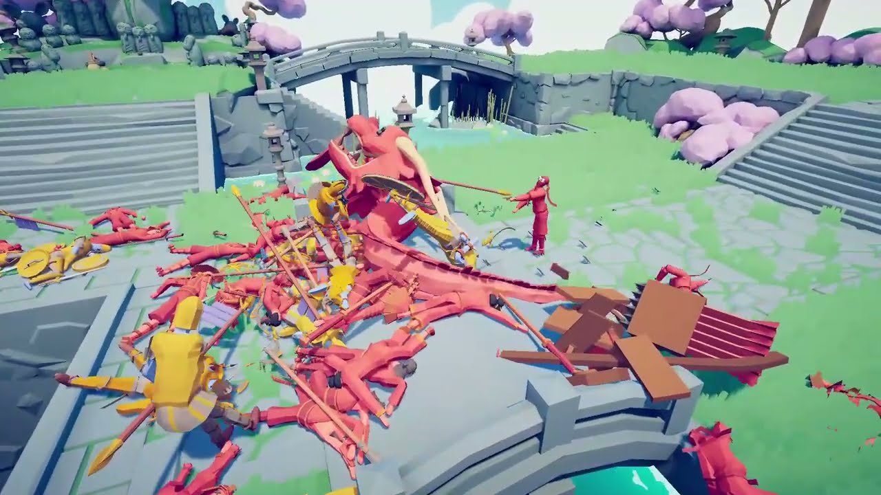 Custom Golden Knight Battalion vs Dynasty Faction - Totally Accurate Battle Simulator