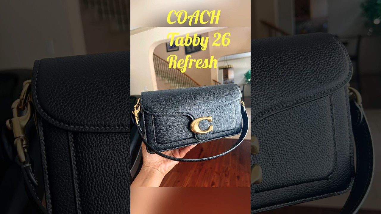 Coach Tabby 26 Black Refresh ♥️🖤 My new favourite bag ♥️ 