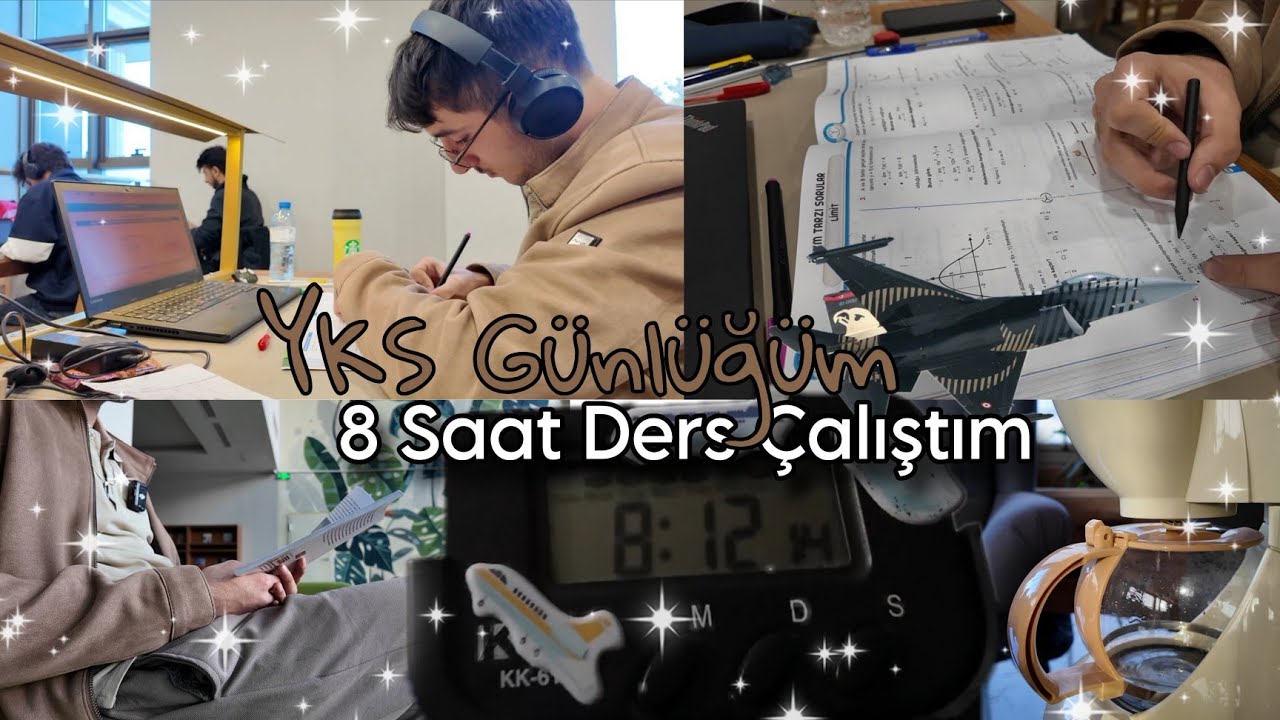 8 Saat Ders Çalıştım! YKS Ders Çalışma Günlüğüm 📚 pilot2026yks
