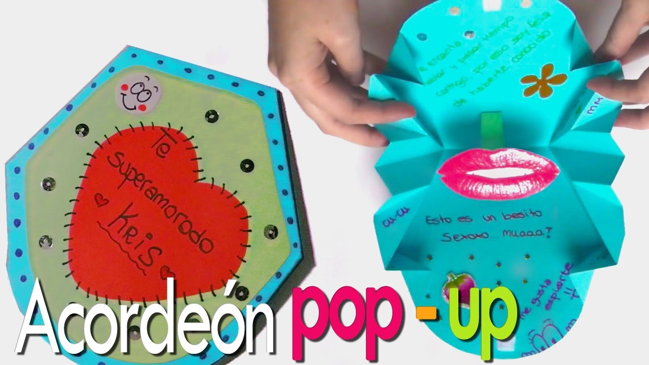 Tarjeta acordeón  pop up Scrapbook