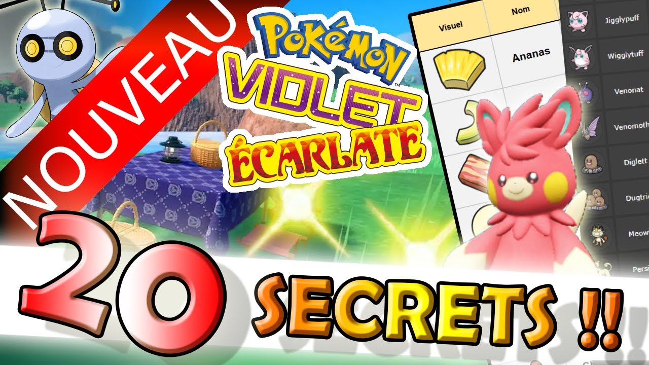 20 NOUVEAUX SECRETS / TRICKS / ASTUCES sur POKÉMON VIOLET & ÉCARLATE !!