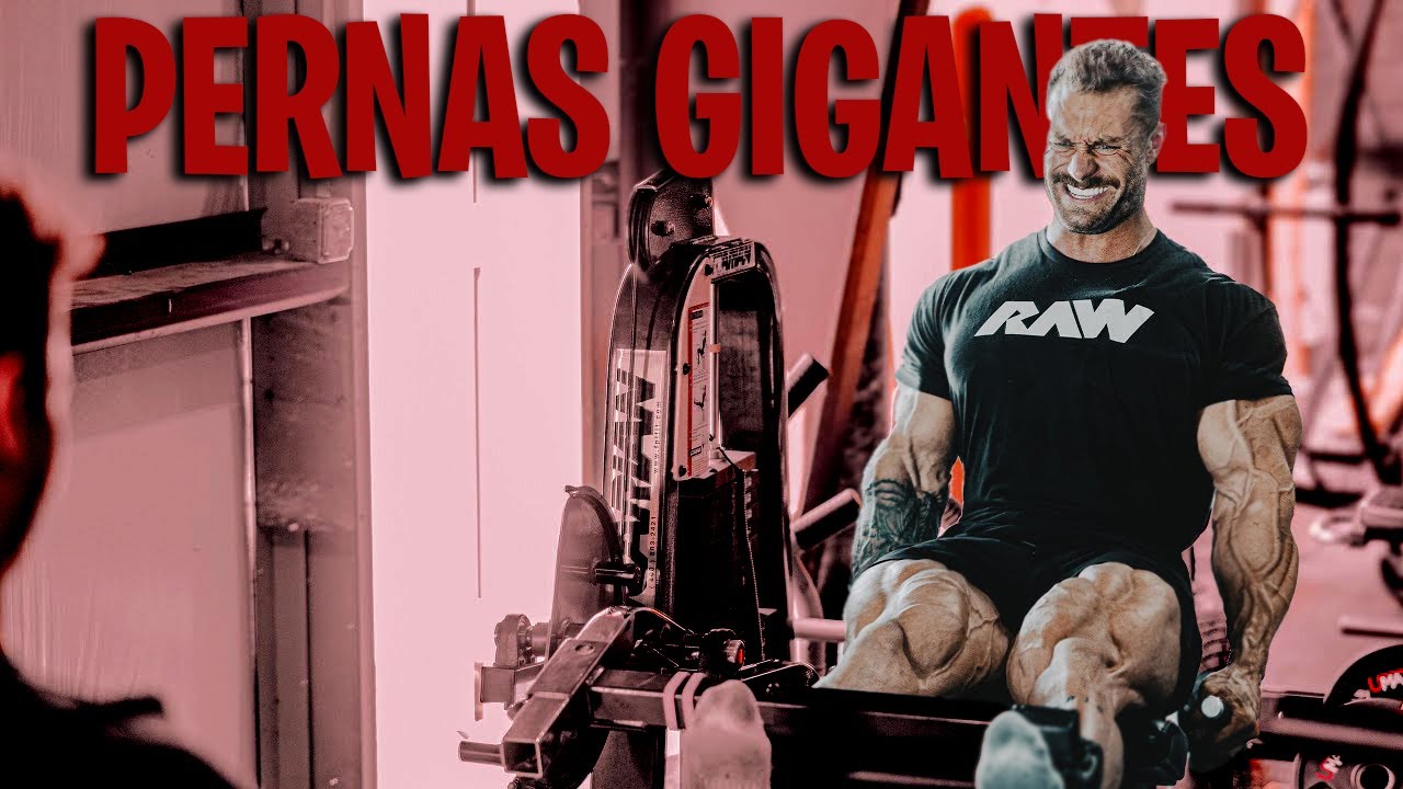 CBUM APARECE COM PERNAS IMENSAS TREINANDO PESADO
