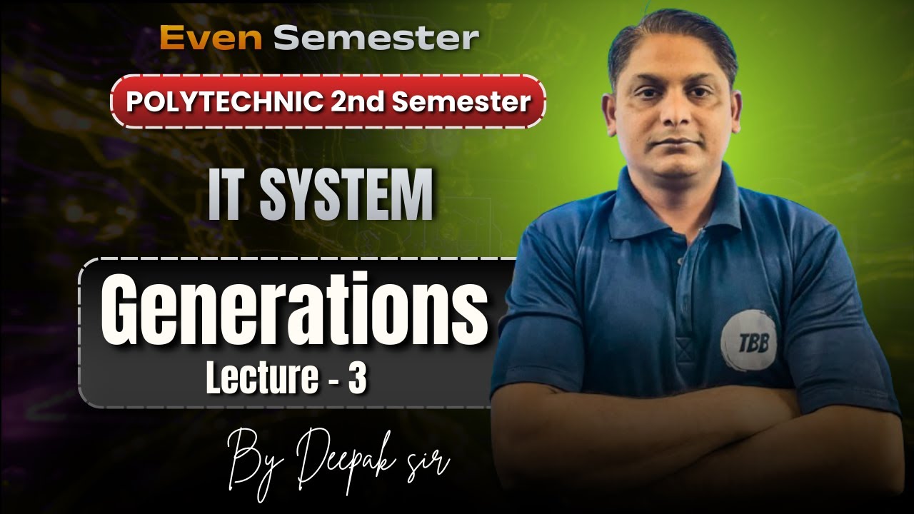 Generation | It System | Polytechnic 2nd Semester | By Deepak Sir | TBB Polytechnic#Polytechnic2026