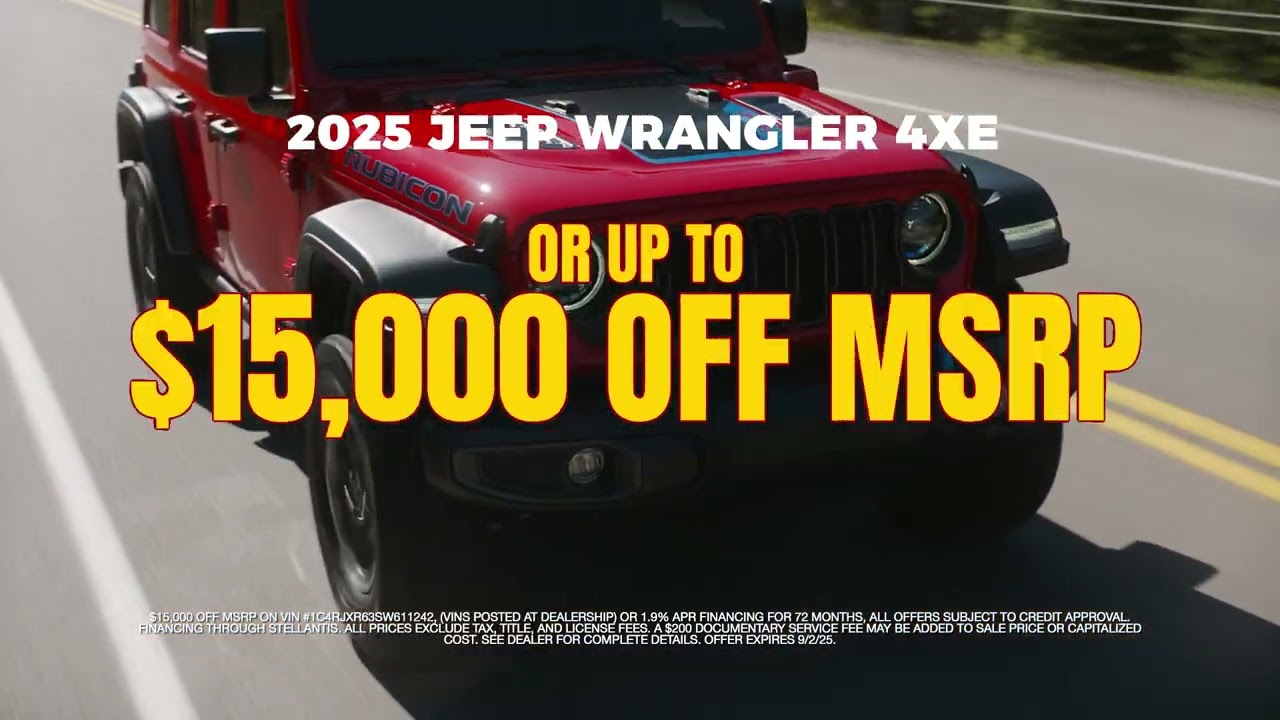 Summer Deals Jeep and RAM | August 2025
