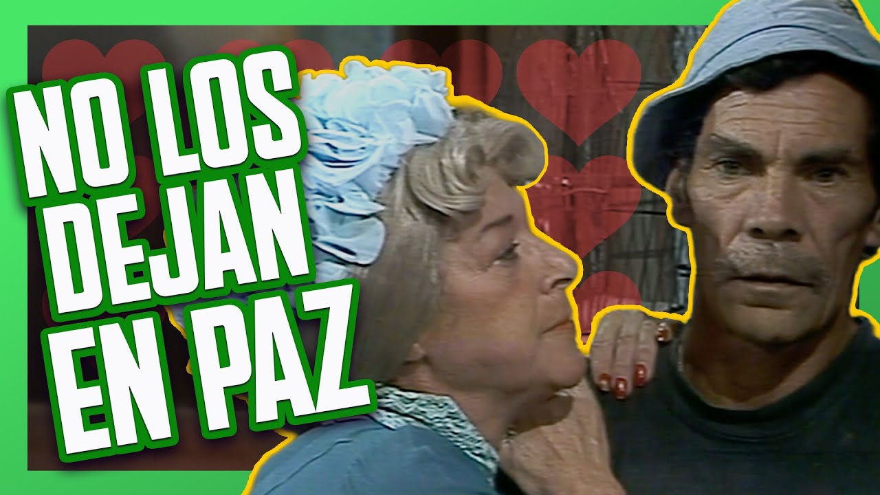 Do&ntilde;a Clotilde y la Chilindrina tratan de llamar la atenci&oacute;n de Don Ram&oacute;n y el Chavo