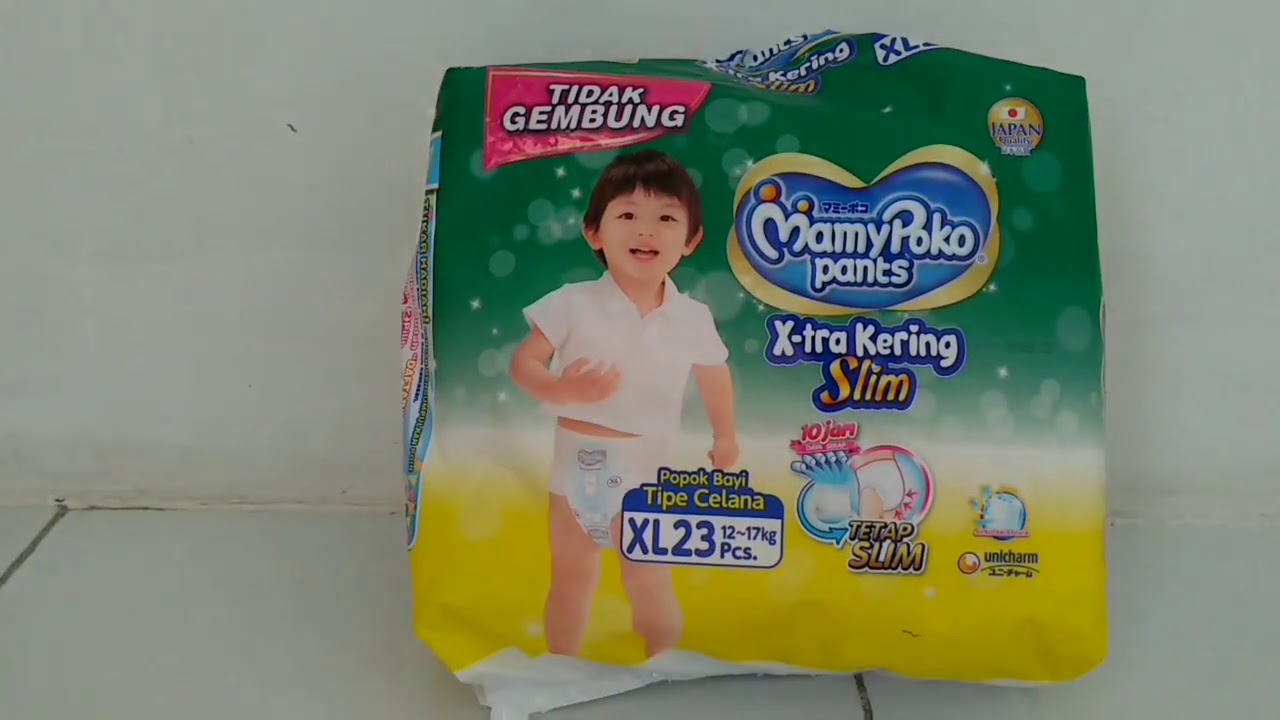DIAPER PANTS REVIEW - Mamypoko Xtra Slim Tidak Gembung
