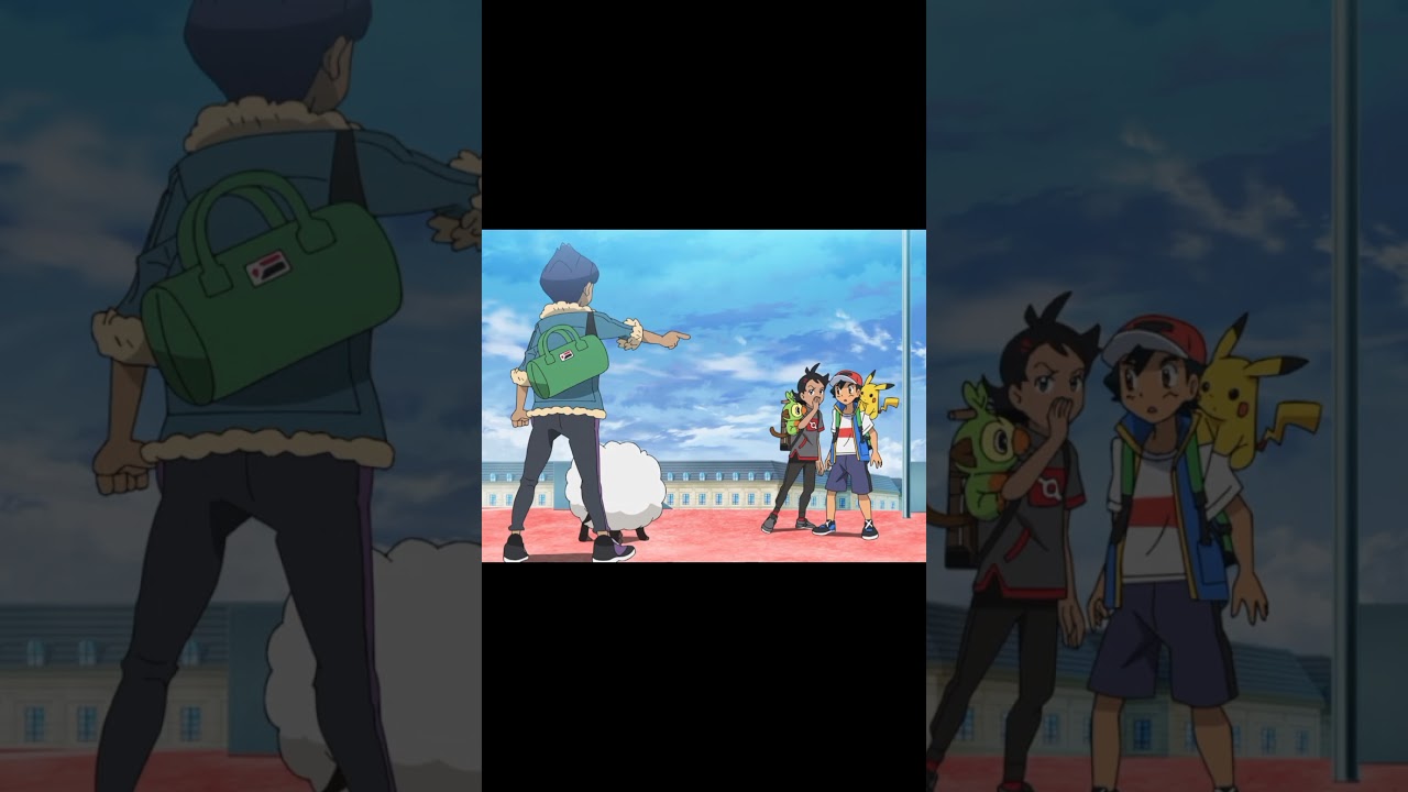 Ash meet first time with Leon's little brother : Pokemon Ultimate Journeys #pokemon #shorts