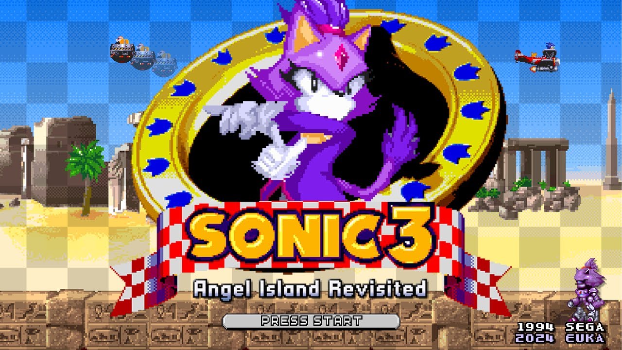 Blaze The Cat in Sonic 3 A.I.R (Standalone - v1.1) ✪ 100% Playthrough (1080p/60fps)