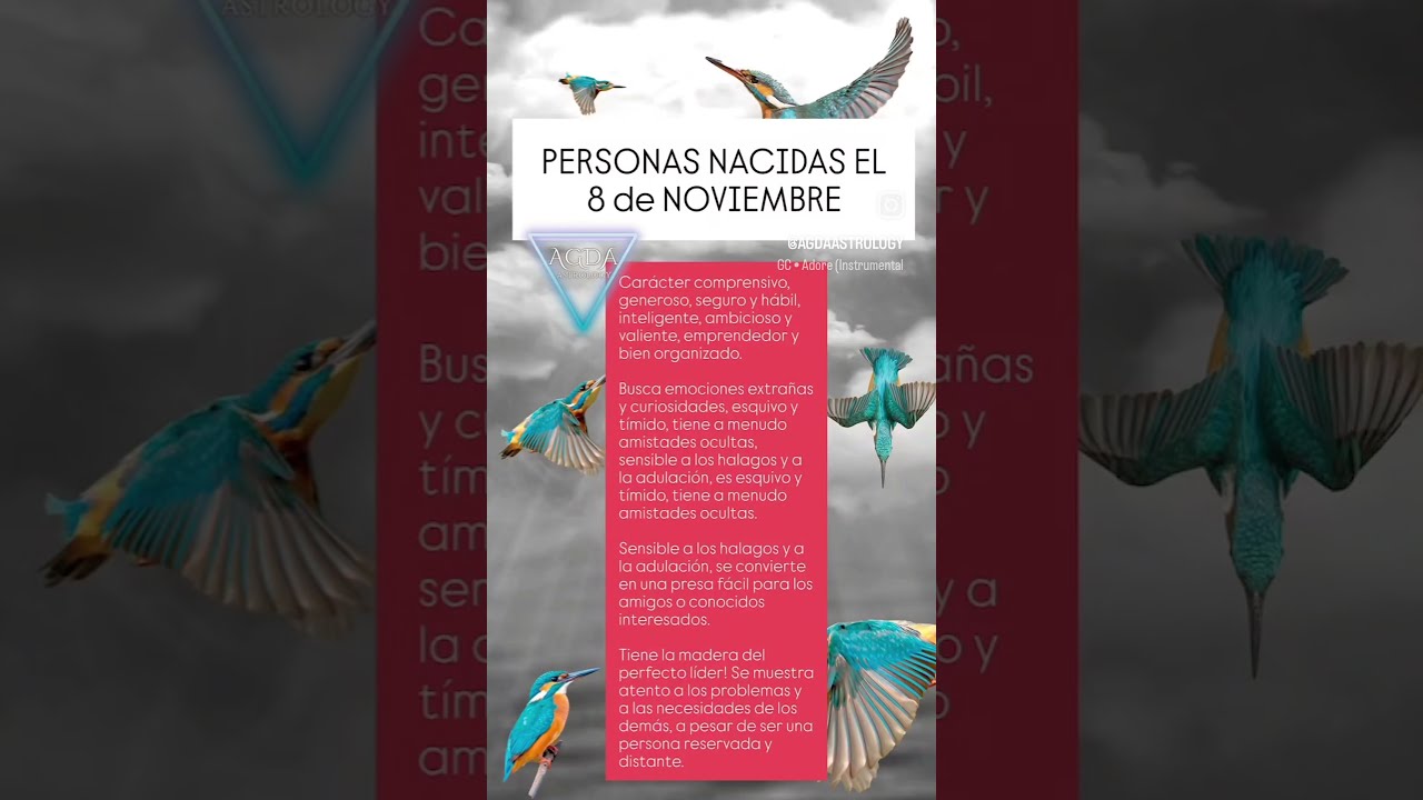 PERSONAS NACIDAS EL 8 de NOVIEMBRE